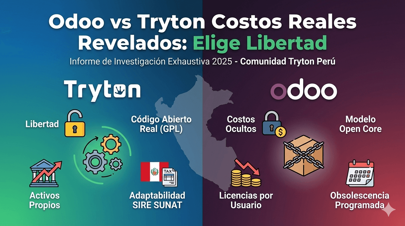 Odoo vs Tryton costos reales revelados: Elige libertad